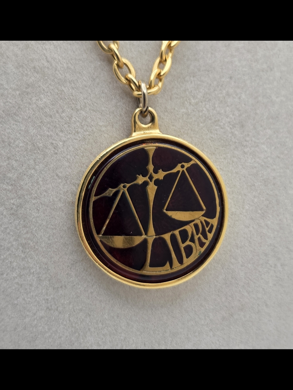 Vintage Danté Libra Zodiac Pendant Necklace - 20" - Picture 11 of 11